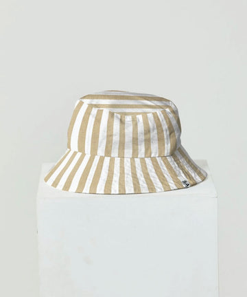 Sass Beth Bucket Hat - Stripe/White